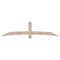Ekena Millwork Bellingham Smooth Timber Gable Bracket, Douglas Fir, 96"W x 24"H x 1 1/2"D x 5 1/2"F, 6/12 Pitch GBW096X24X0206BEL00SDF - alternate 1